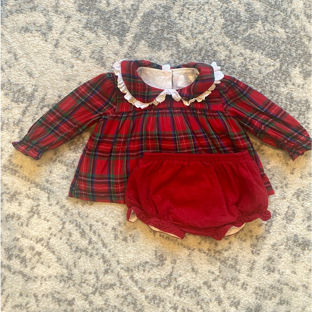 Smocked Christmas outfit